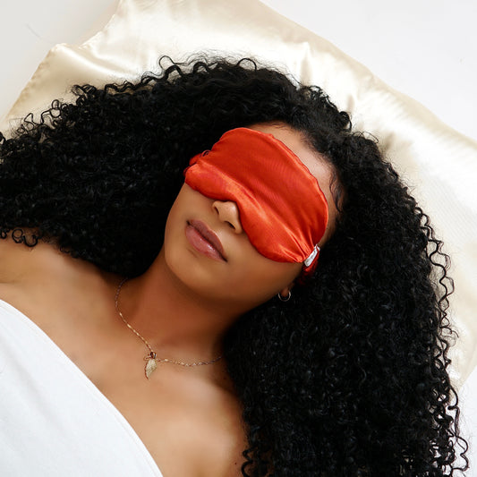 Orange Rust Sleep Mask