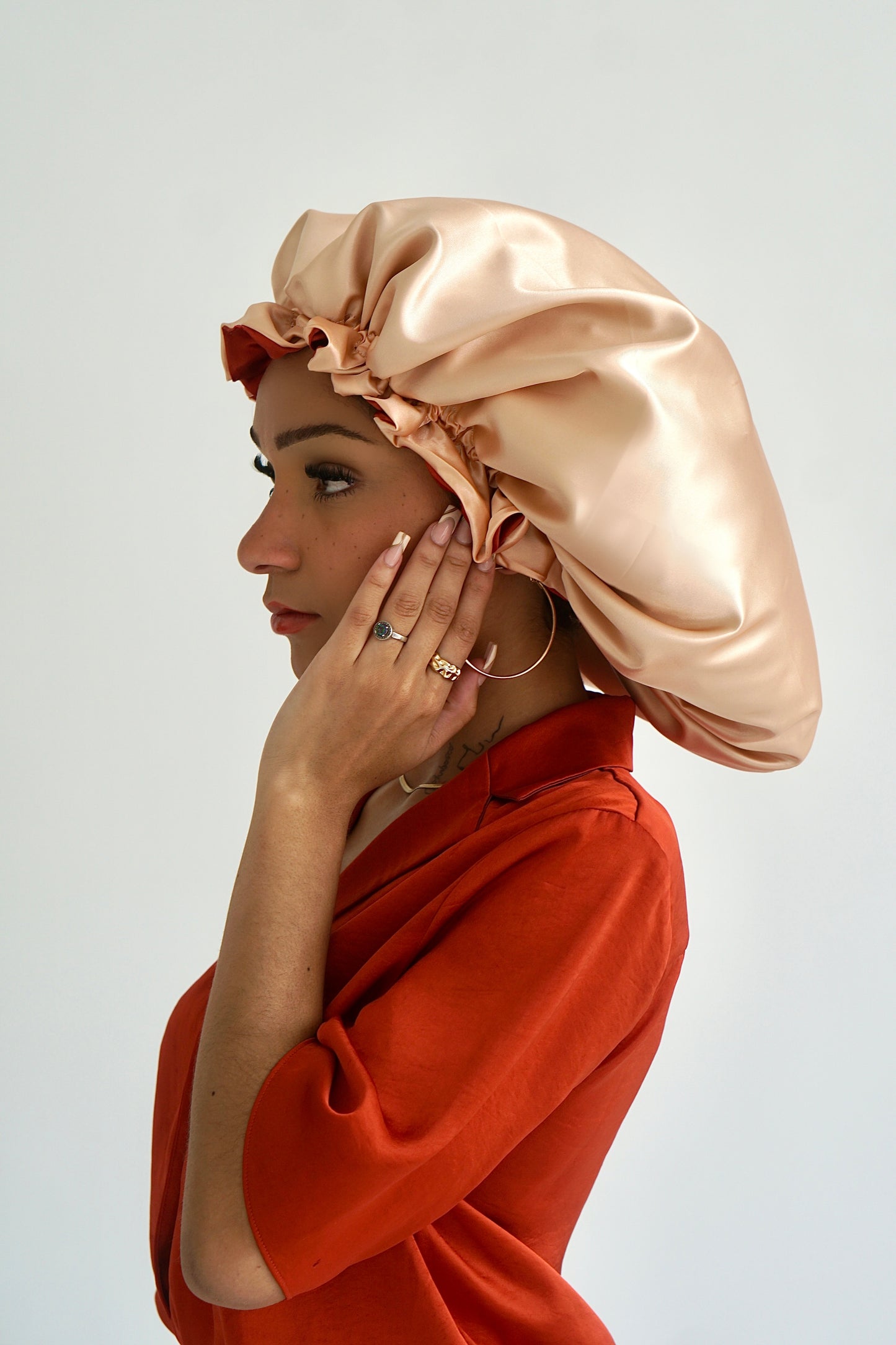 Sun Kissed Reversible Satin Bonnet