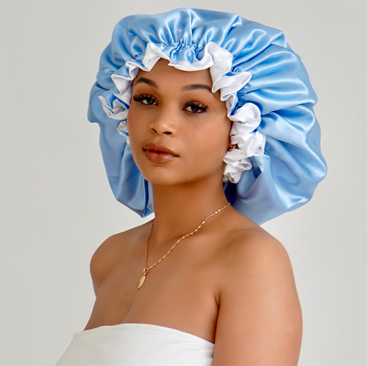 In The Clouds Reversible Satin Bonnet