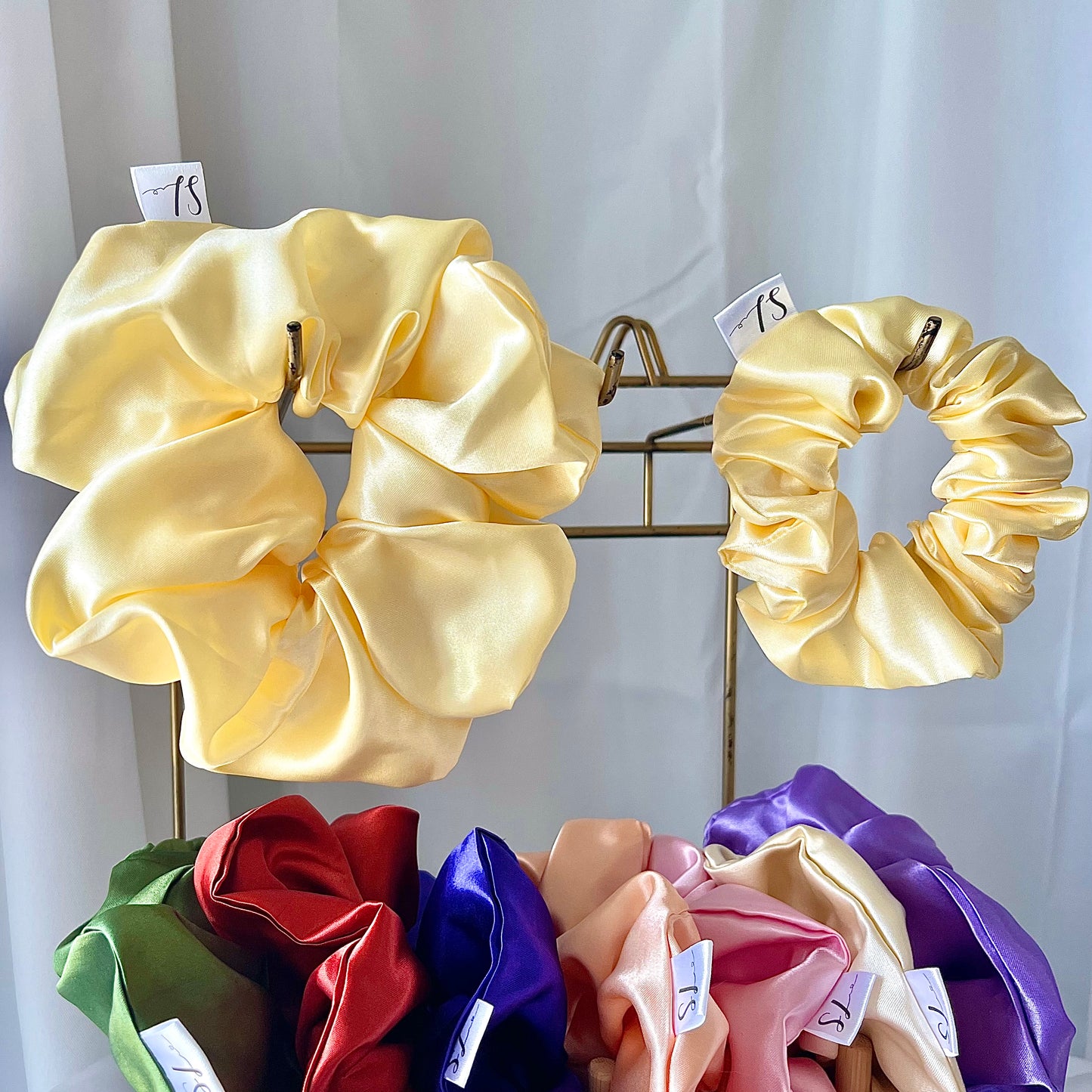 Ray Of Sunshine Satin Scrunchie