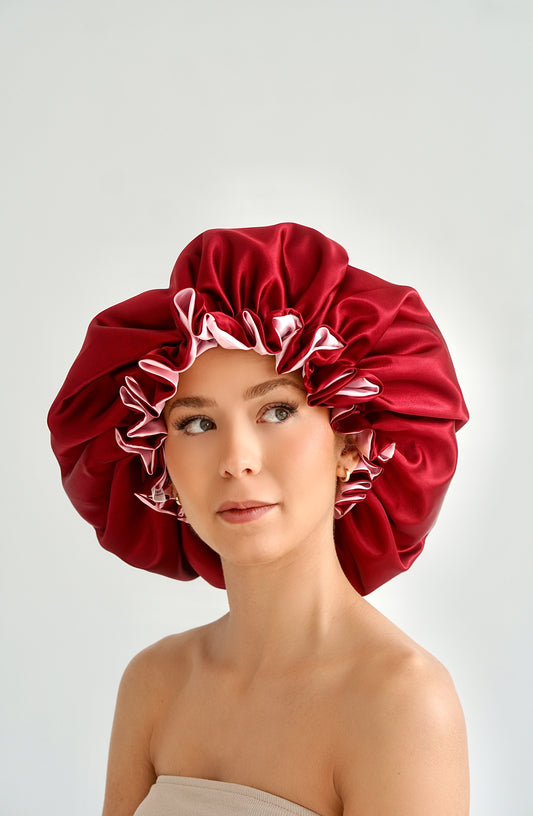 Love On Me Reversible Satin Bonnet