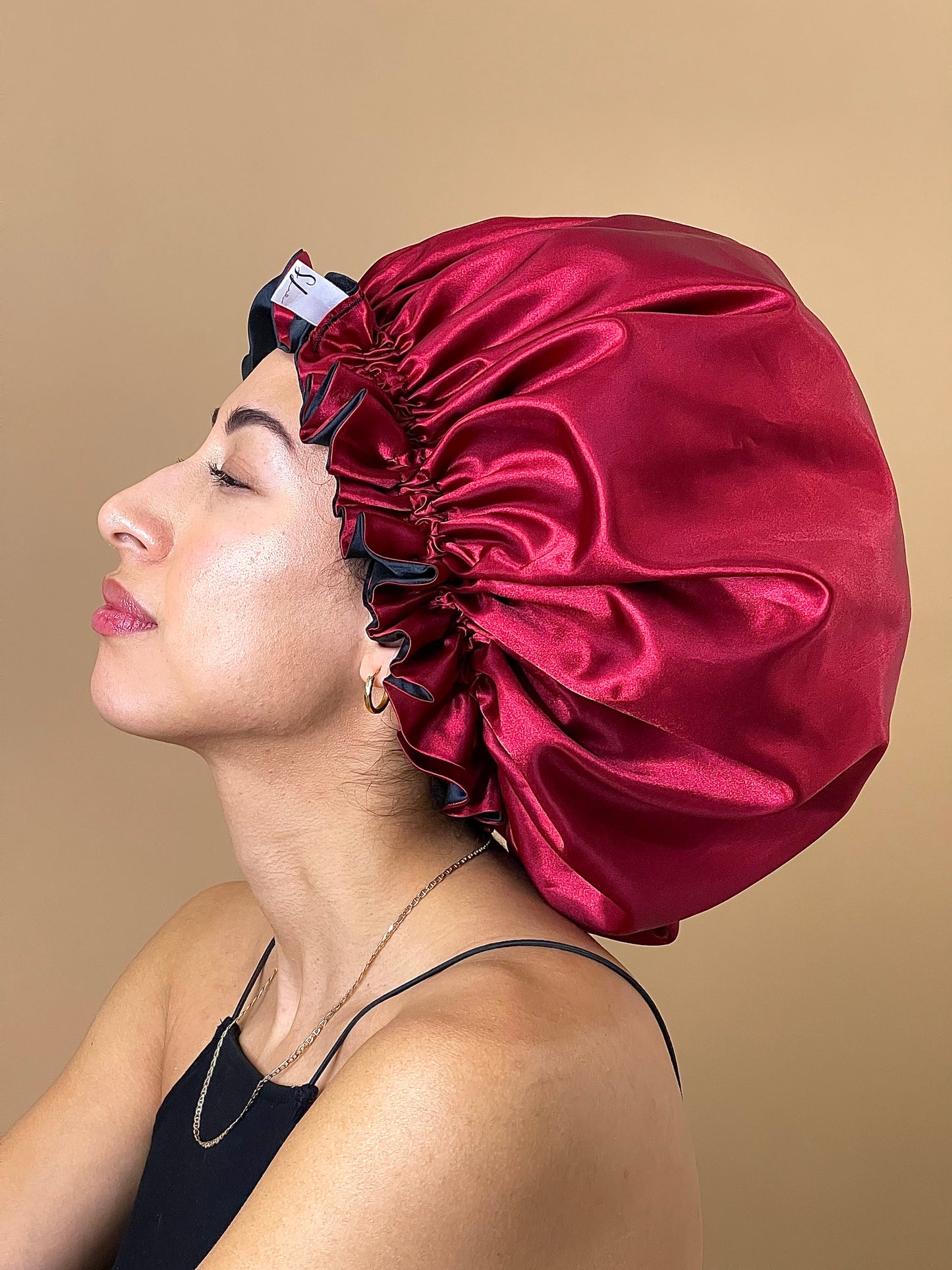 Midnight Fire Reversible Satin Bonnet