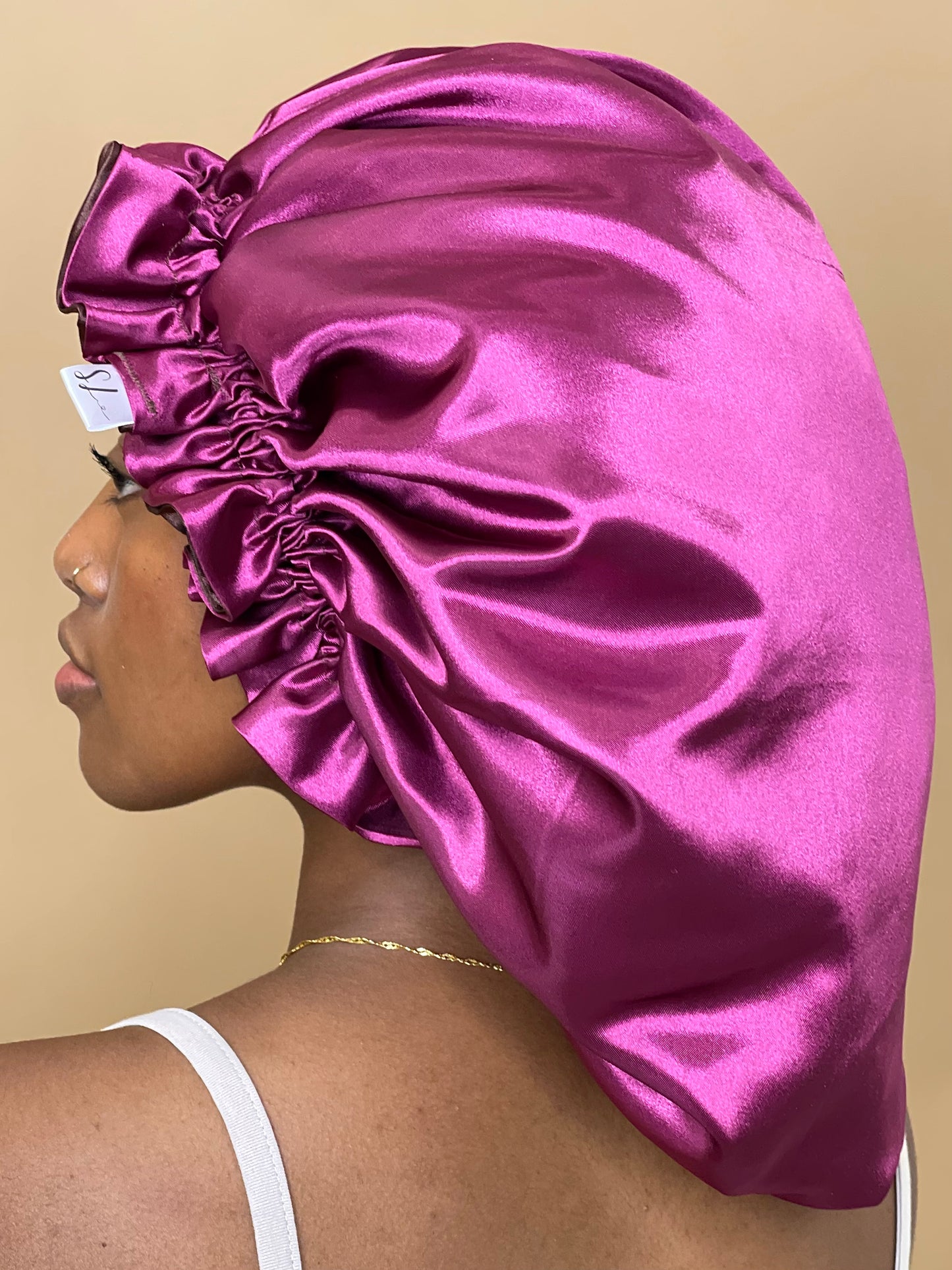 Choco Berry Reversible Satin Bonnet